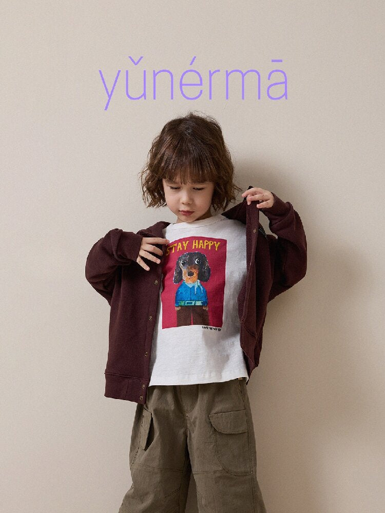 キッズ ジュニア プリント 長袖Tシャツ【mh0014255】