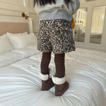 ショートパンツ レオパード柄 ウエストゴム ボトムス【mh0011454】