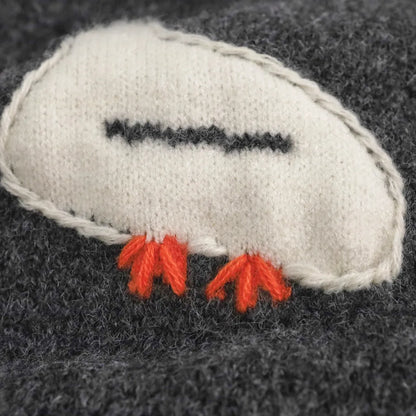 -アヒルアップリケハイネックニットセーター【mh0011274】 - mamahalo shop - ニット・セーター -  べビー服 - 子供服 - 男の子 - 女の子