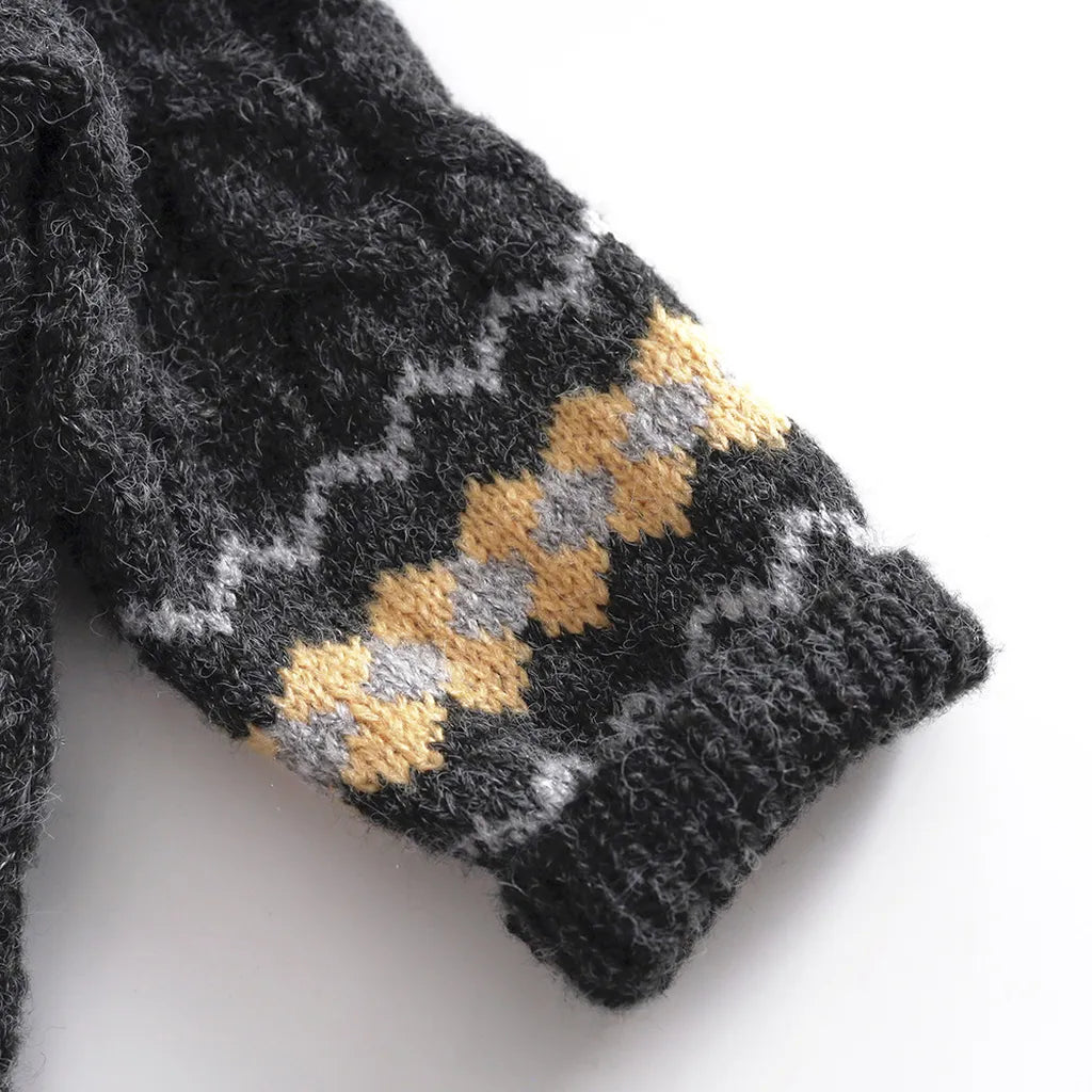 -ノルディック柄ニットカーディガン【mh0011092】 - mamahalo shop - カーディガン・パーカー -  べビー服 - 子供服 - 男の子 - 女の子