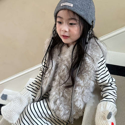 フェイクファーベスト | 中綿入り | プリンセスラインボアトップス【mh0011470】