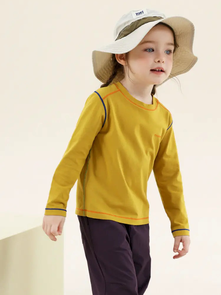 -切り替えステッチ長袖Tシャツ【mh0011300】 - mamahalo shop - 長袖Tシャツ -  べビー服 - 子供服 - 男の子 - 女の子