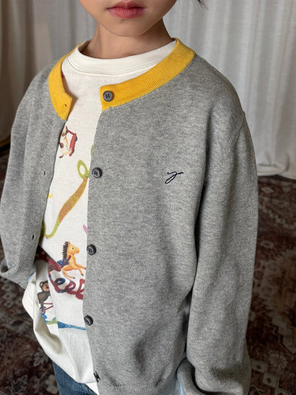 yummy&rocky | Organic Cotton Embroidery Cardigan 刺繍オーガニックコットンカーディガン【mh0020105】