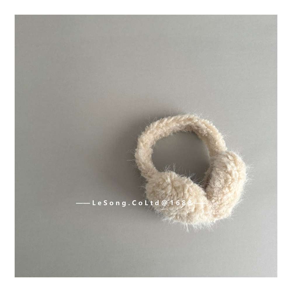 キッズ イヤーマフ ふわふわ もこもこ 防寒 耳当て 折りたたみ【mh0011591】