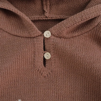 -キツネモチーフフーディニットセーター【mh0011283】 - mamahalo shop - トレーナー・フーディ -  べビー服 - 子供服 - 男の子 - 女の子