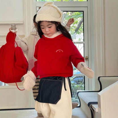 長袖スウェットパーカー 裏起毛 もこもこフード付 長袖フーディー 【mh0011457】