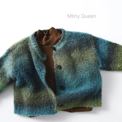 -グラデーションモヘア風ニットカーディガン【mh0011275】 - mamahalo shop - カーディガン・パーカー -  べビー服 - 子供服 - 男の子 - 女の子