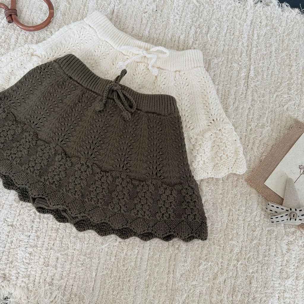 -クロシェ編みフリルニットンツインスカート【mh0011144】 - mamahalo shop - スカート -  べビー服 - 子供服 - 男の子 - 女の子
