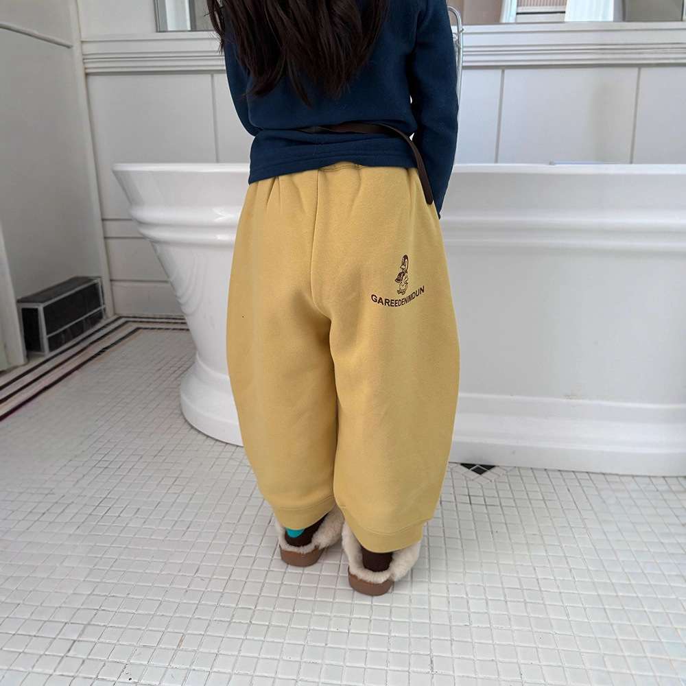 ゆるワイドスウェットパンツ 裏起毛バルーンシルエット 裏起毛スウェットパンツ【mh0011455】