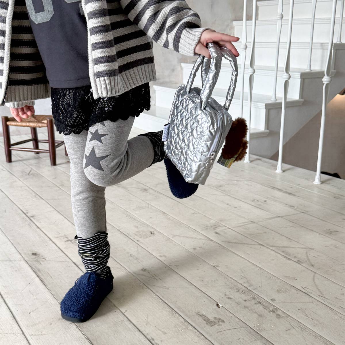 -裏起毛レギンス 星スタープリント 無地 暖かスパッツ ロングパンツ【mh0011406】 - mamahalo shop - レギンスパンツ -  べビー服 - 子供服 - 男の子 - 女の子