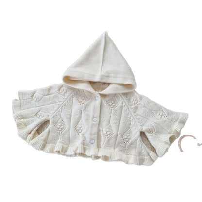 フーディポンチョ フード付きケープ 赤ずきんちゃん カーディガン【mh0011524】