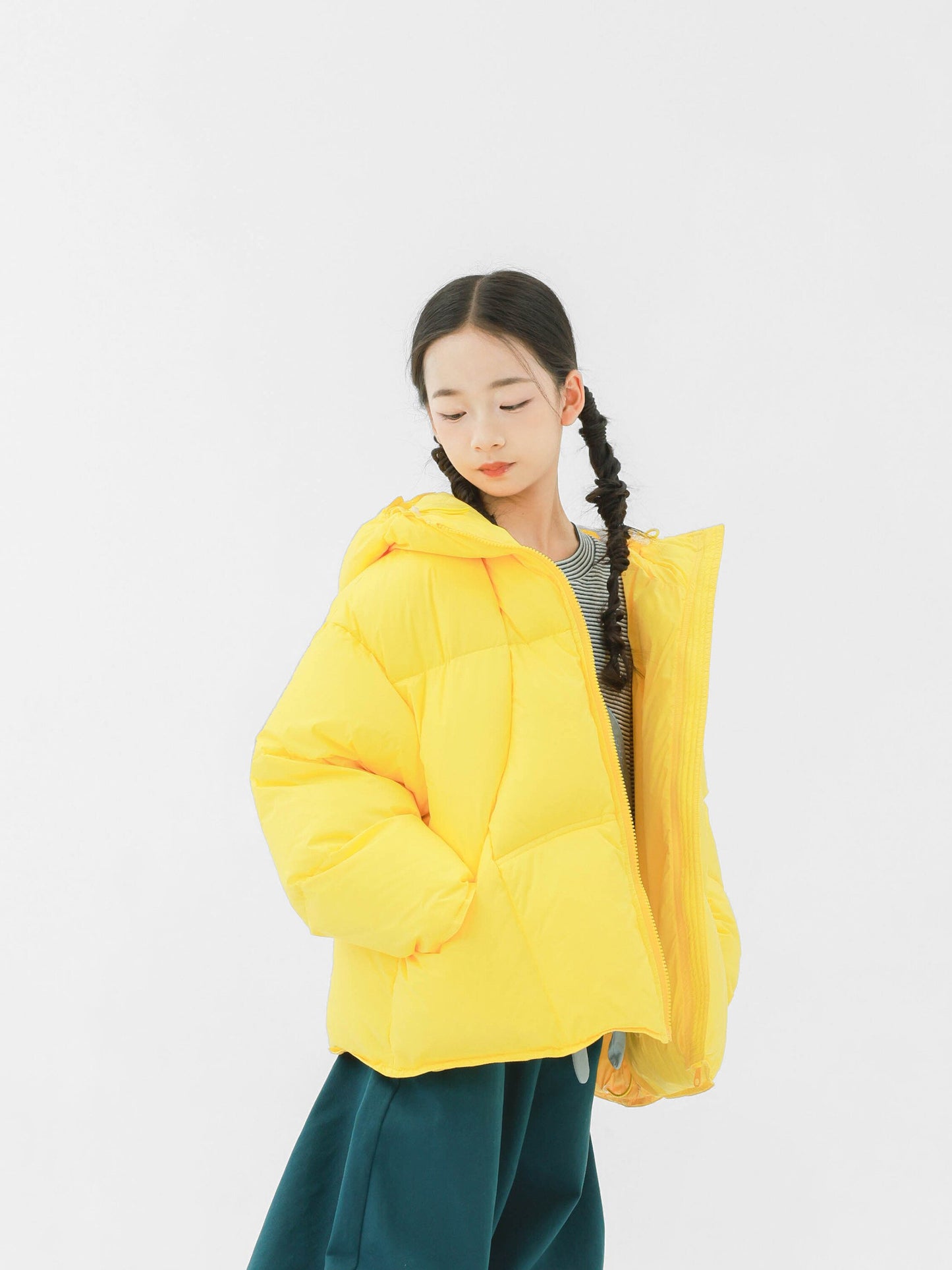 Pawpaw Liu | Yellow Warm Short Down Jacket イエロー ショート ダウンジャケット【mh0020088】