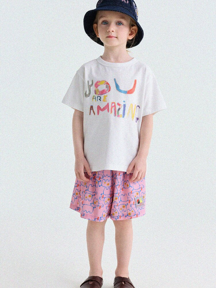 Lettering Graphic Short-Sleeved T-Shirt ビッグシルエット 半袖Tシャツ【mh0013196】