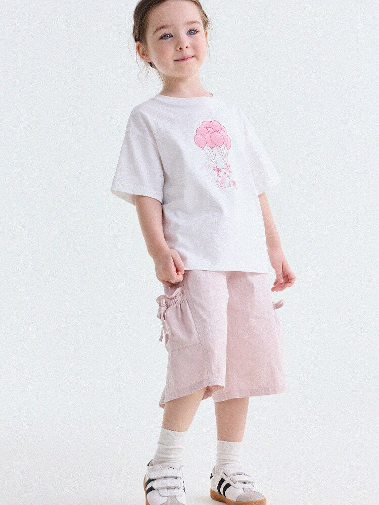 Ribbon Detail Cropped Pants リボン ハーフパンツ【mh0013179】