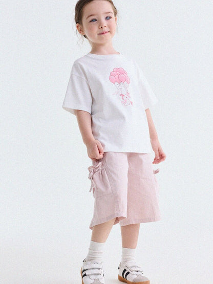 Ribbon Detail Cropped Pants リボン ハーフパンツ【mh0013179】