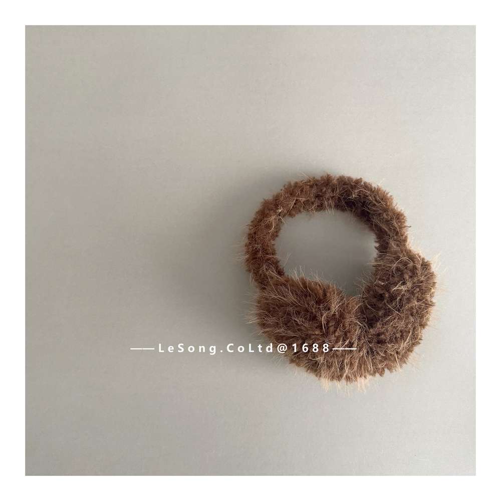 キッズ イヤーマフ ふわふわ もこもこ 防寒 耳当て 折りたたみ【mh0011591】