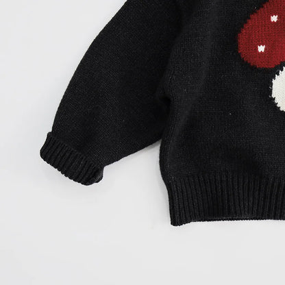 -きのこモチーフフーディニットセーター【mh0011285】 - mamahalo shop - ニット・セーター -  べビー服 - 子供服 - 男の子 - 女の子