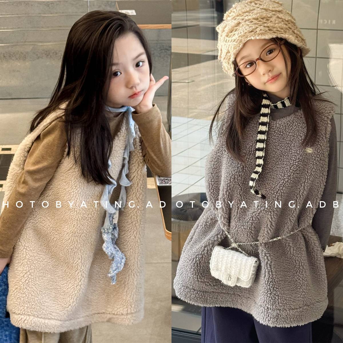 -シープボアジャンパースカート ノースリーブ ふわふわ素材 ワンピース【mh0011420】 - mamahalo shop - ノースリーブワンピース -  べビー服 - 子供服 - 男の子 - 女の子