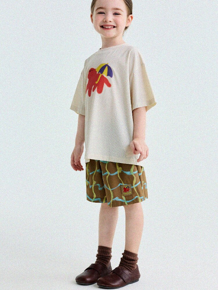 Cartoon Graphic Quick-Dry Short-Sleeved T-Shirt ドライ 半袖Tシャツ【mh0013193】