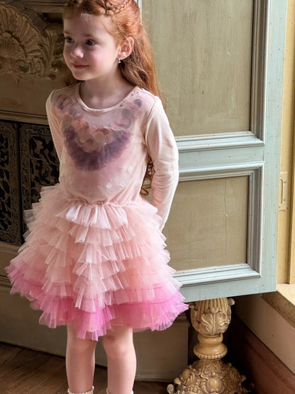 -スパンコールチュール長袖ドレスワンピース【mh0011216】 - mamahalo shop - 長袖ワンピース -  べビー服 - 子供服 - 男の子 - 女の子