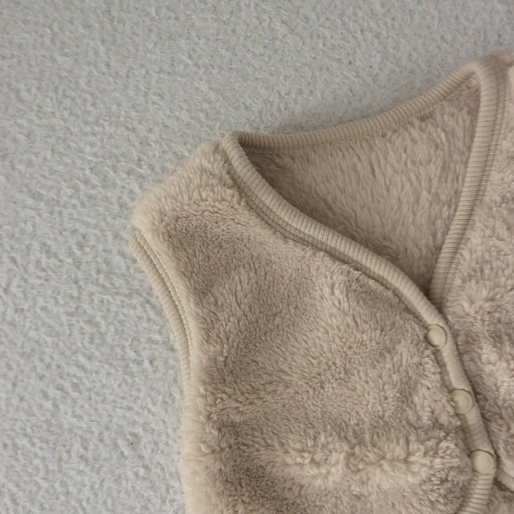 -バイピングシンプルフリース前あきベスト【mh0011200】 - mamahalo shop - ベスト -  べビー服 - 子供服 - 男の子 - 女の子