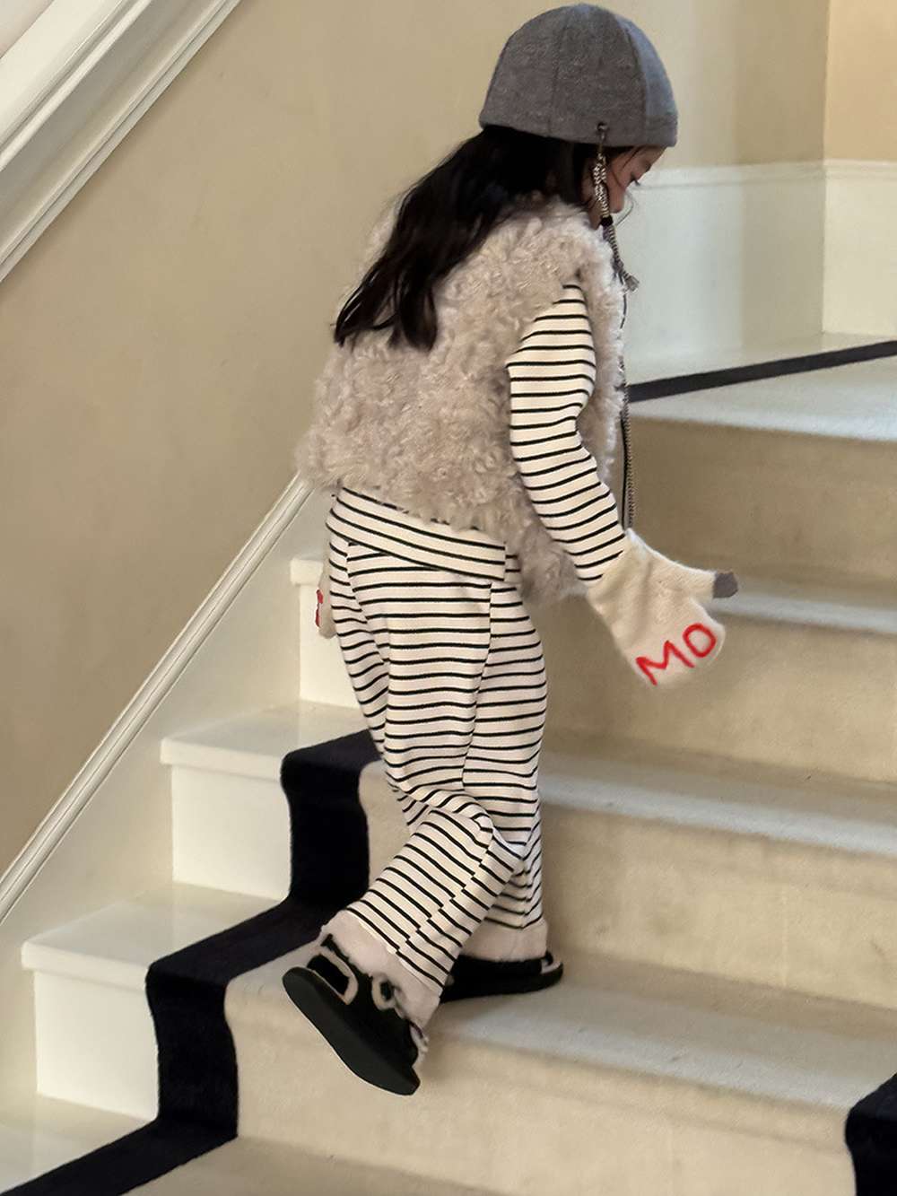 フェイクファーベスト | 中綿入り | プリンセスラインボアトップス【mh0011470】