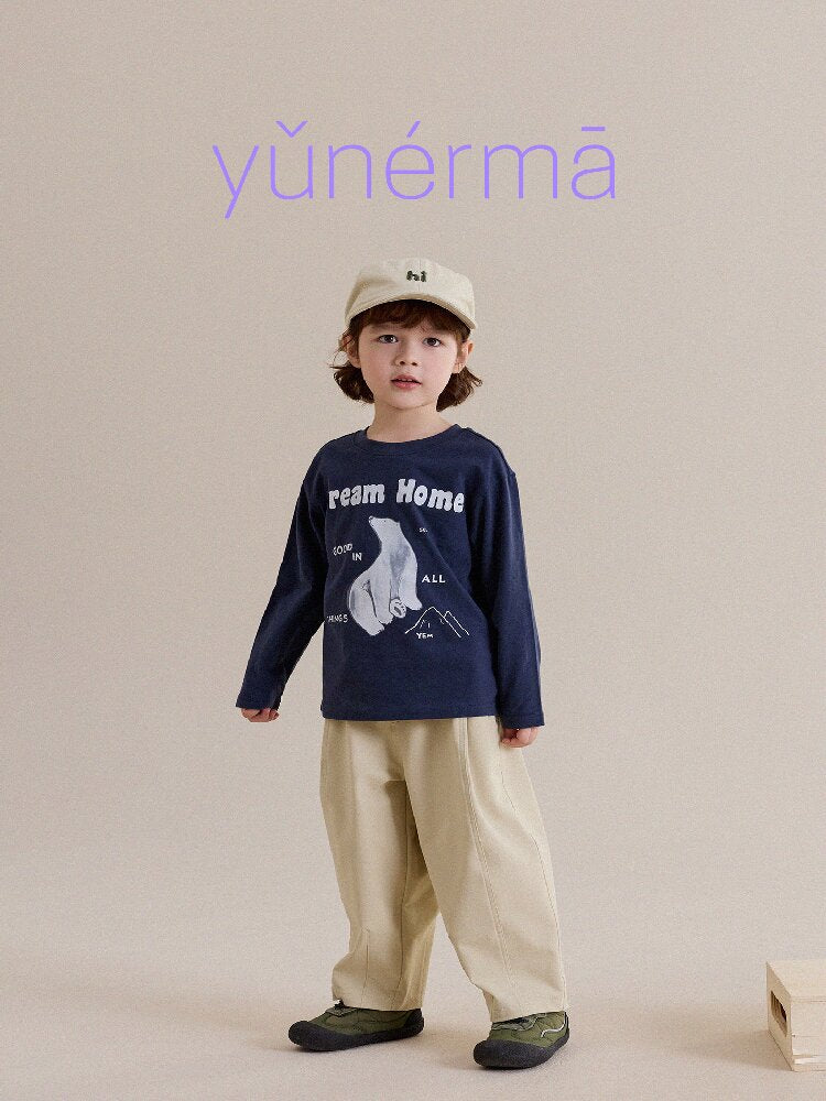 Camiseta de manga larga con estampado animal para niños/as [mh0014246]