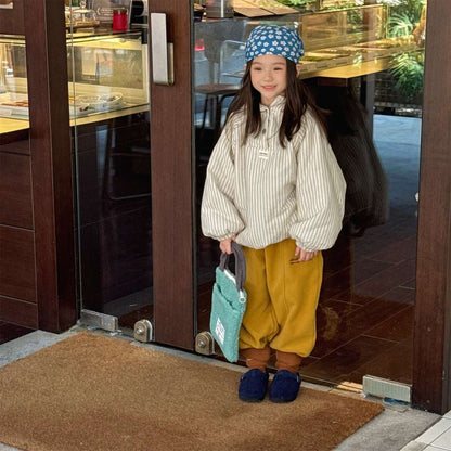 -フリーススウェットパンツ ルーズシルエット あったか長ズボン【mh0011423】 - mamahalo shop - ロングパンツ・スウェットパンツ -  べビー服 - 子供服 - 男の子 - 女の子