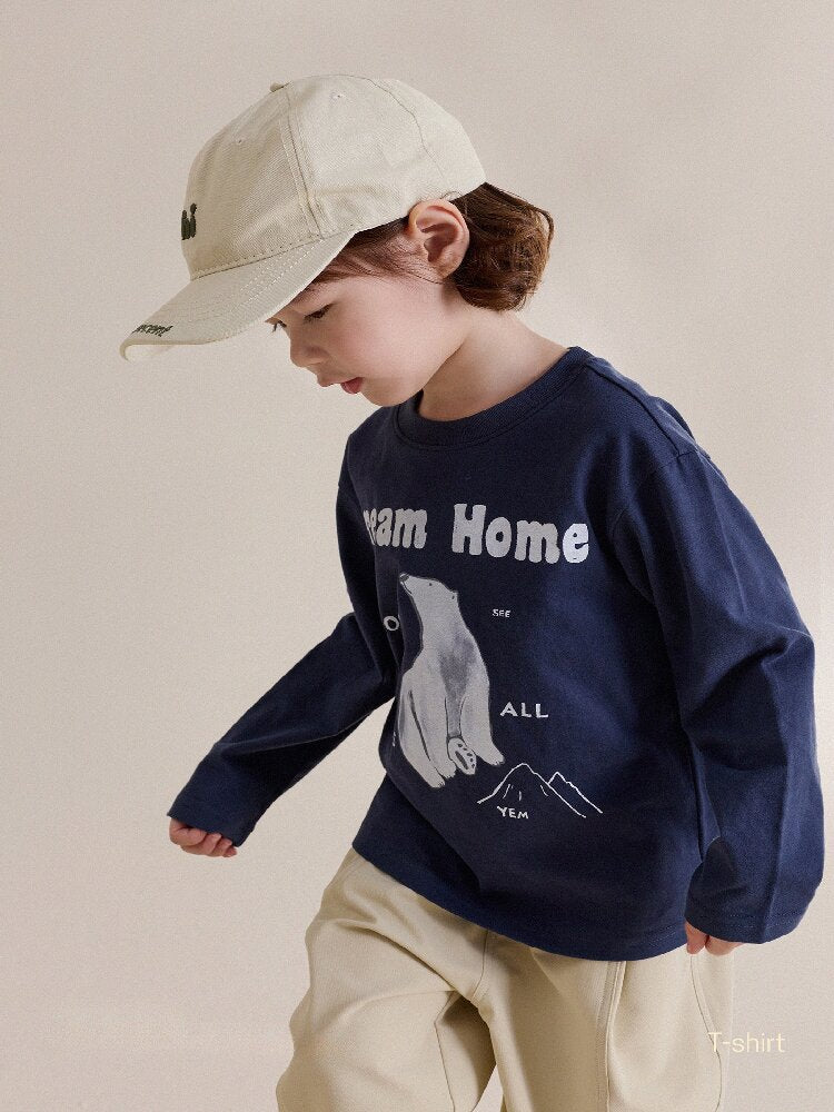 Camiseta de manga larga con estampado animal para niños/as [mh0014246]