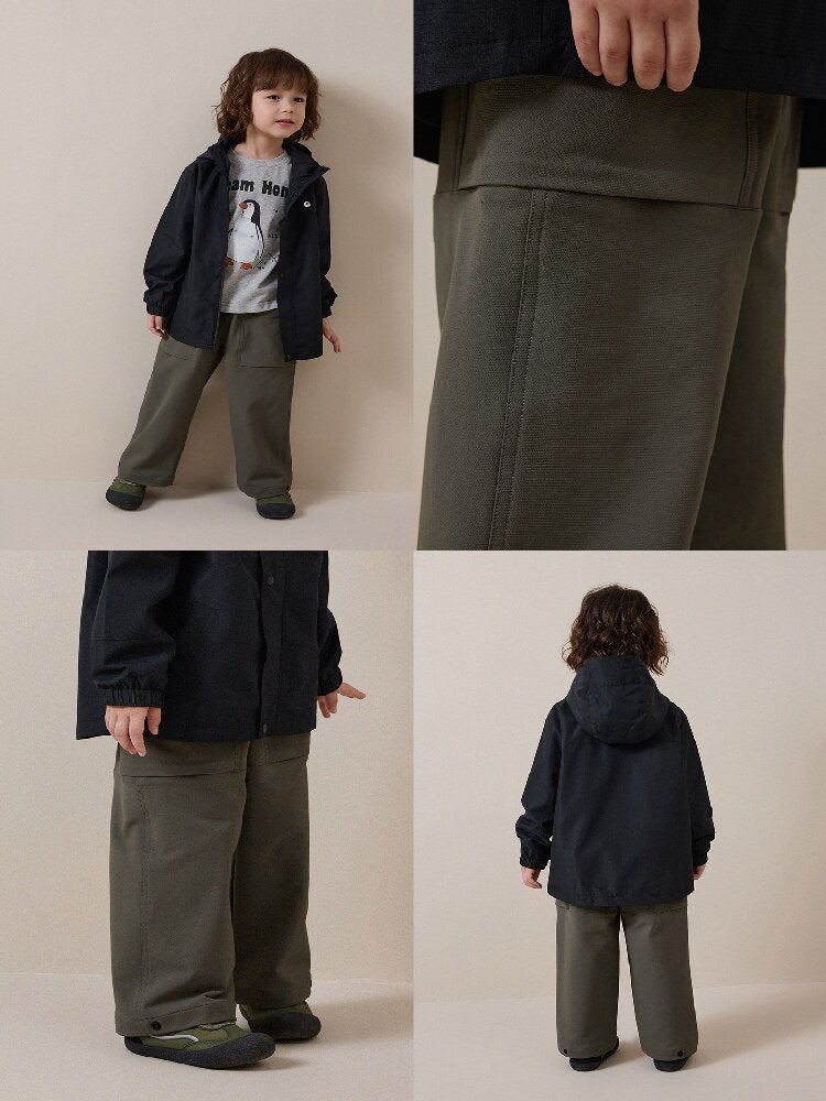 キッズ ジュニア ビッグポケット ワークロングパンツ【mh0014245】