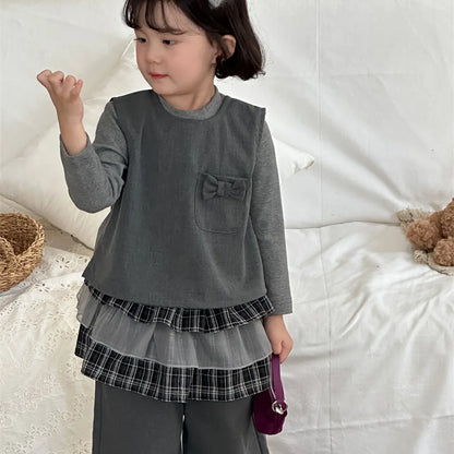 -チェックチュールレイヤードミニスカート【mh0011268】 - mamahalo shop - スカート -  べビー服 - 子供服 - 男の子 - 女の子