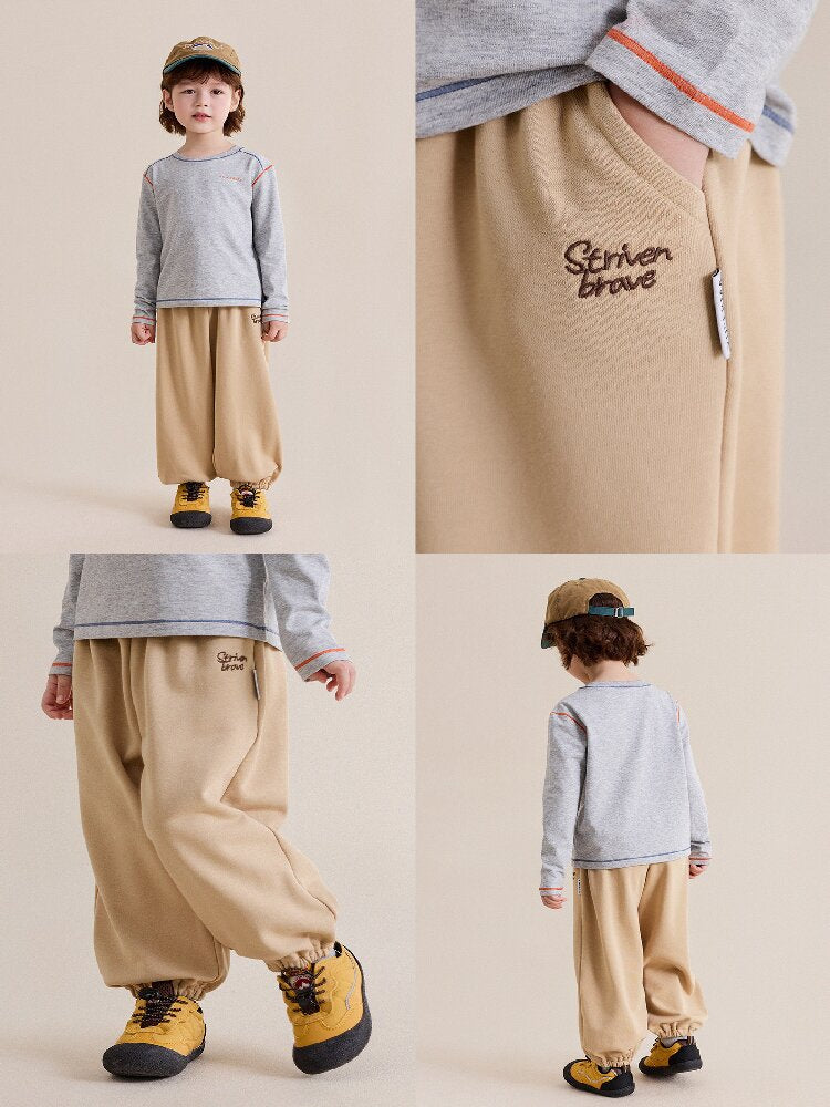 キッズ ジュニア ルーズ ジョガー スウェットパンツ【mh0014239】