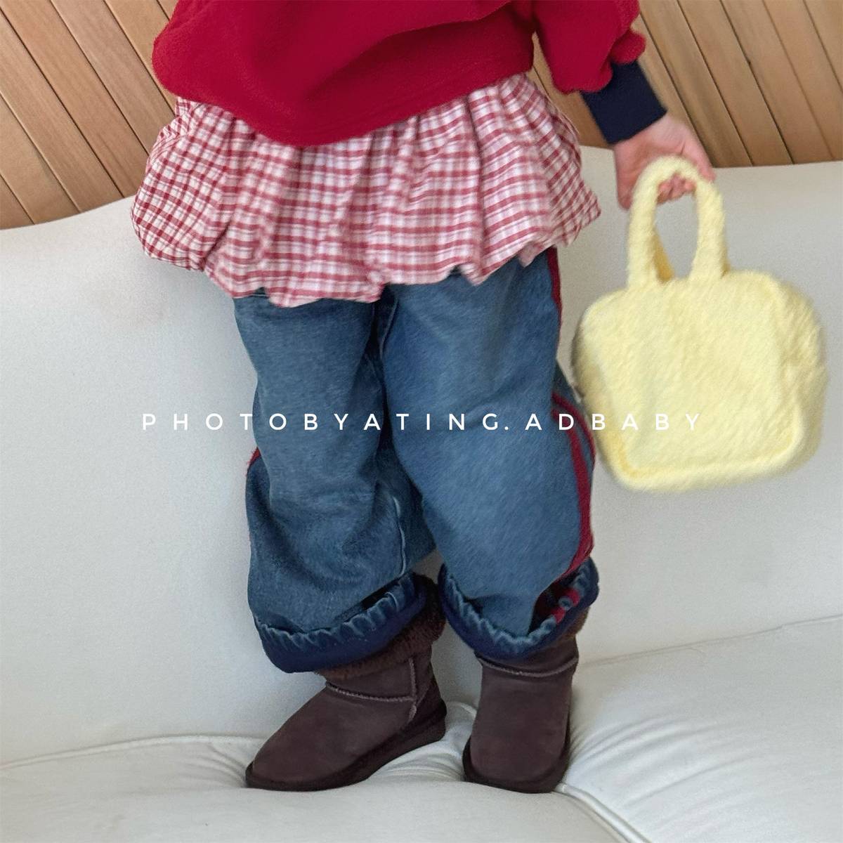 -デニムロングパンツ 裏キルティング 中綿入り ジーンズ 長ズボン【mh0011403】 - mamahalo shop - ロングパンツ・スウェットパンツ -  べビー服 - 子供服 - 男の子 - 女の子