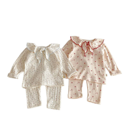 Long Sleeve Loungewear Set ルームウェア 上下セット 2点セット【mh0012101】