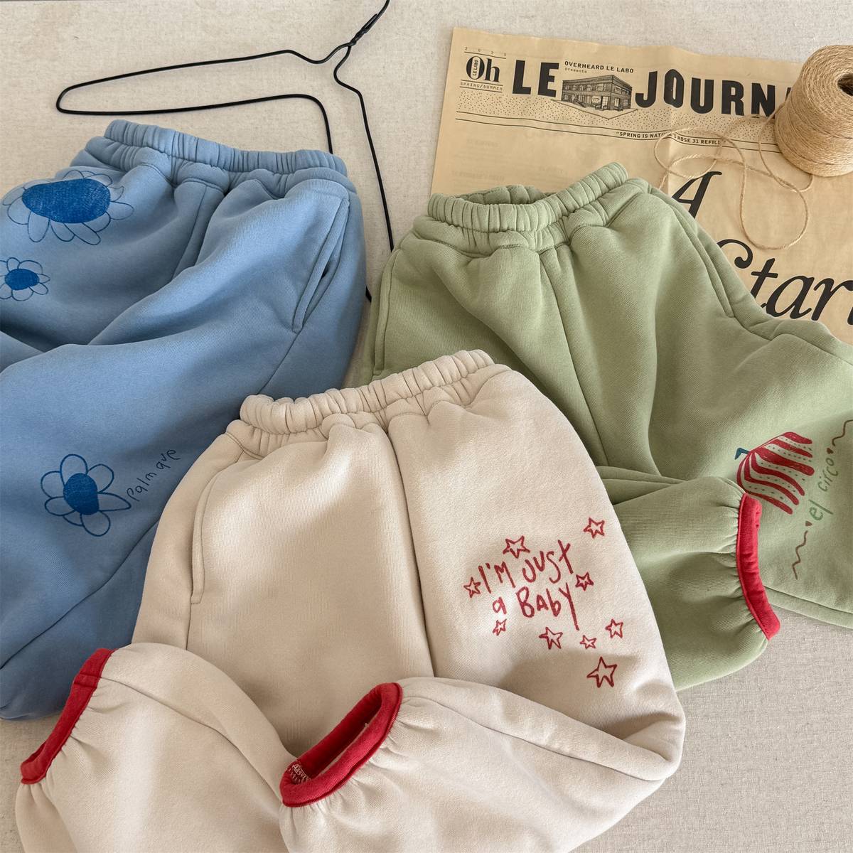 -裏起毛スウェットパンツ ロングパンツ 暖か長ズボン カジュアル【mh0011405】 - mamahalo shop - ロングパンツ・スウェットパンツ -  べビー服 - 子供服 - 男の子 - 女の子