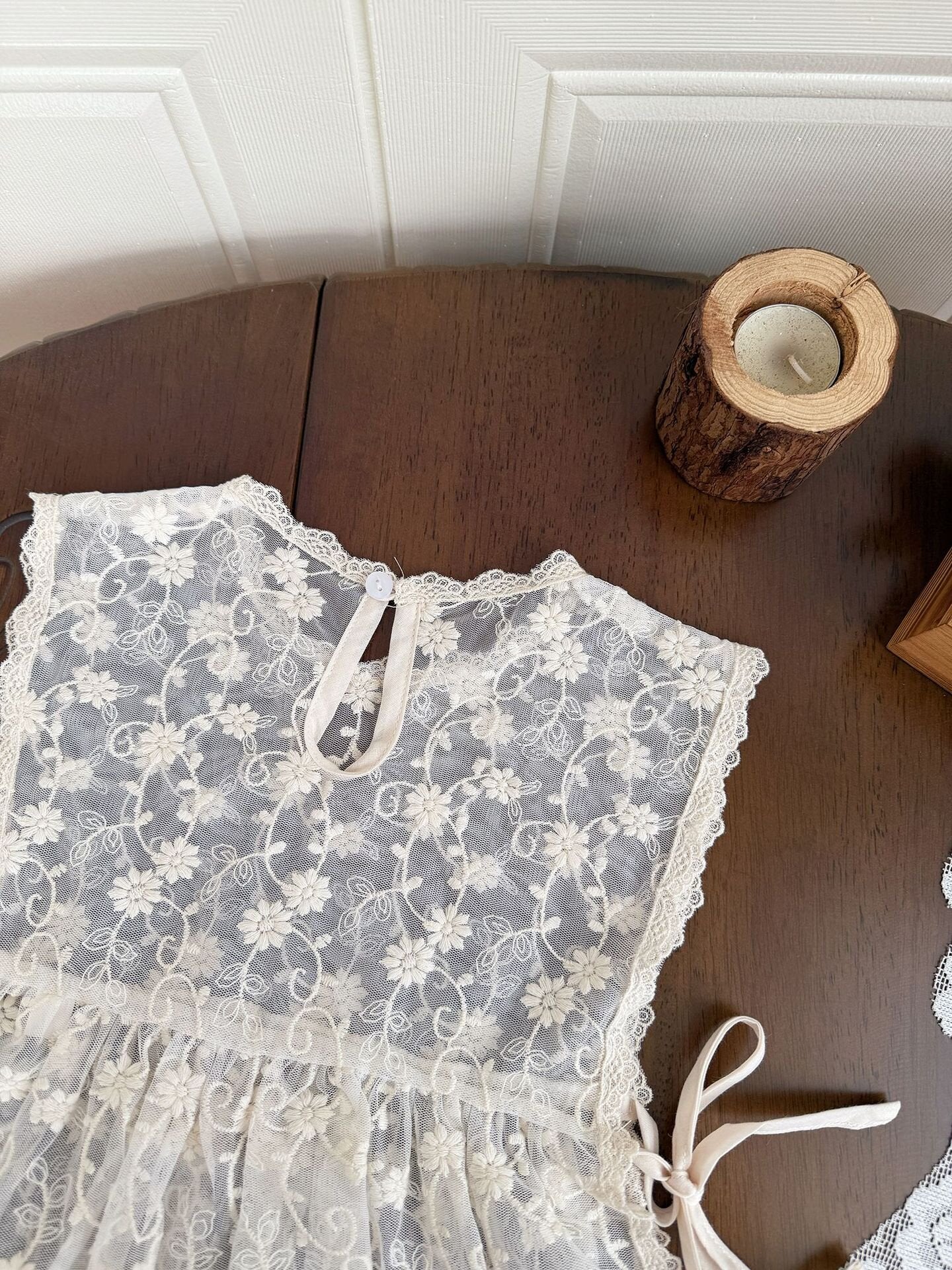 Lace Ruffle Hem Strap Vest レース フリル ヘム ストラップ ベスト【mh0012155】