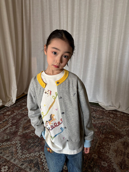 yummy&rocky | Organic Cotton Embroidery Cardigan 刺繍オーガニックコットンカーディガン【mh0020105】