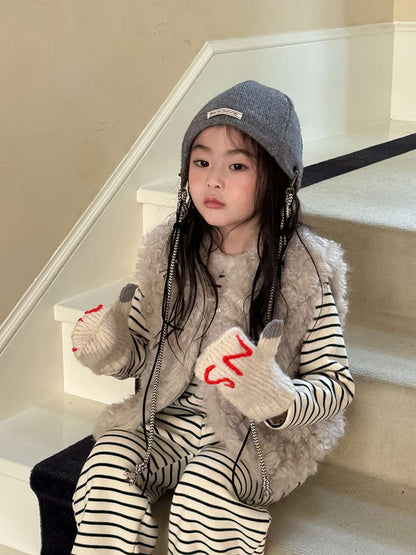 フェイクファーベスト | 中綿入り | プリンセスラインボアトップス【mh0011470】