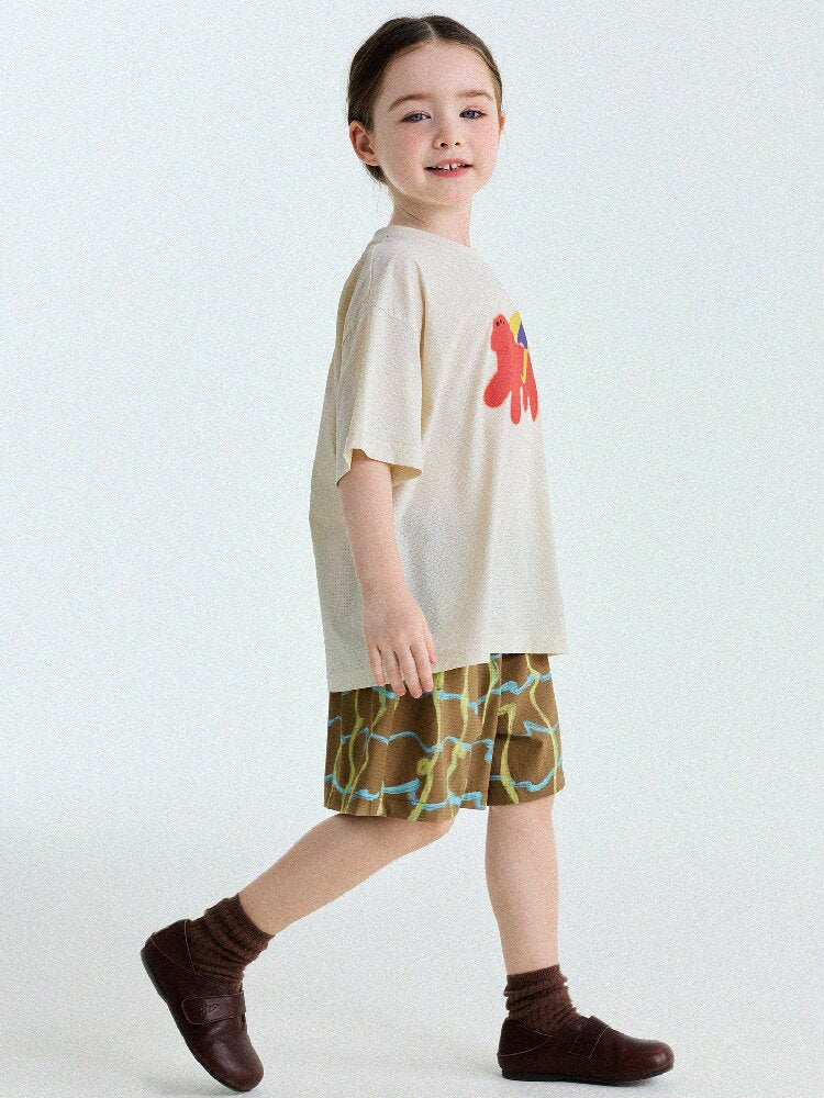 Cartoon Graphic Quick-Dry Short-Sleeved T-Shirt ドライ 半袖Tシャツ【mh0013193】
