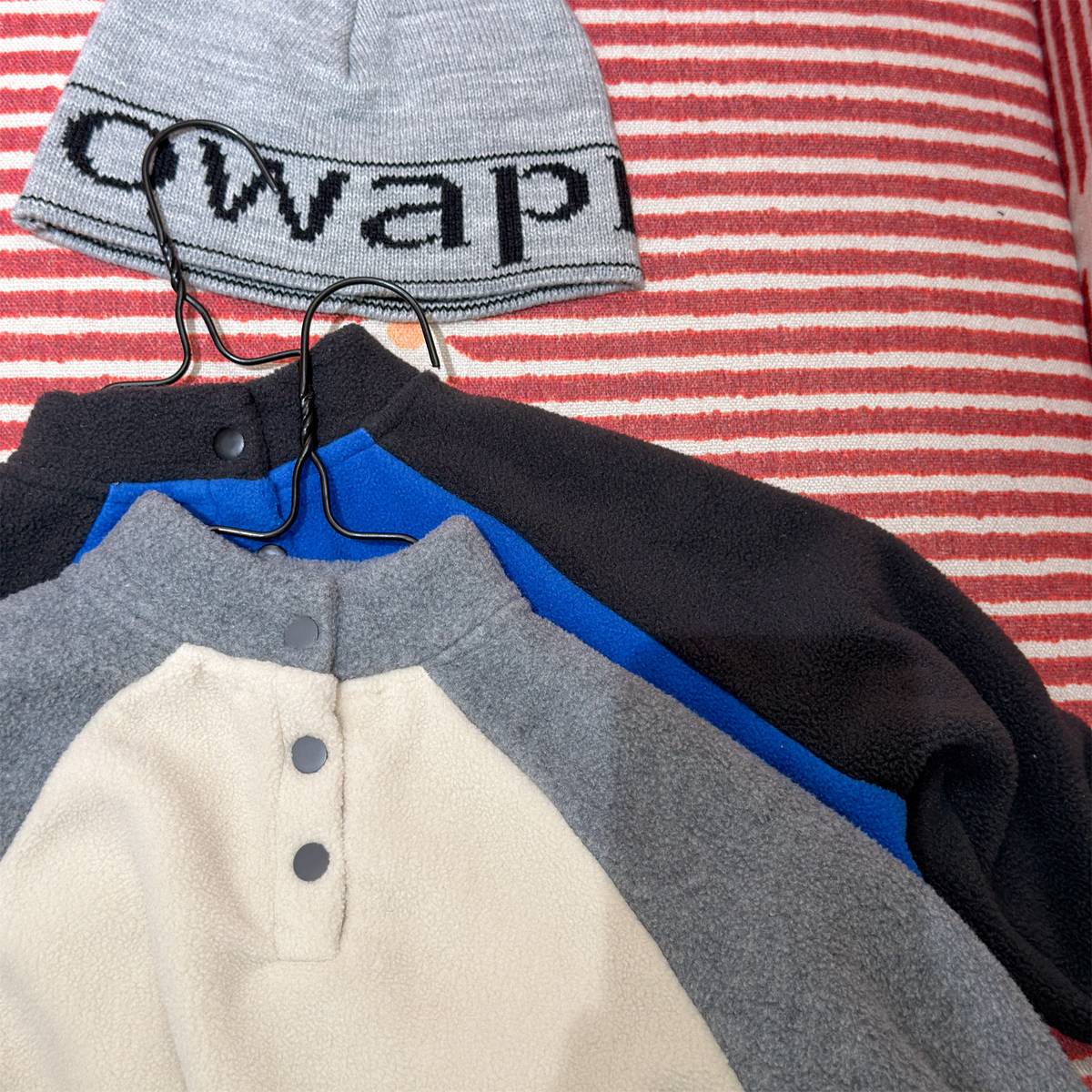 -長袖Tシャツ フリース素材 ラグラン袖 プリントロゴ ハイネック【mh0011410】 - mamahalo shop - 長袖Tシャツ -  べビー服 - 子供服 - 男の子 - 女の子