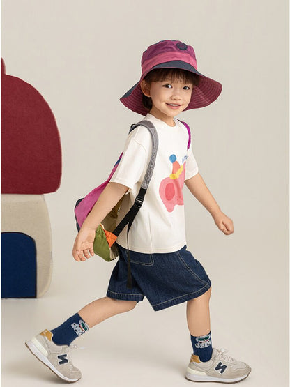 Cute Animal Graphic Cotton T-shirt アニマル プリント コットン Tシャツ【mh0012741】