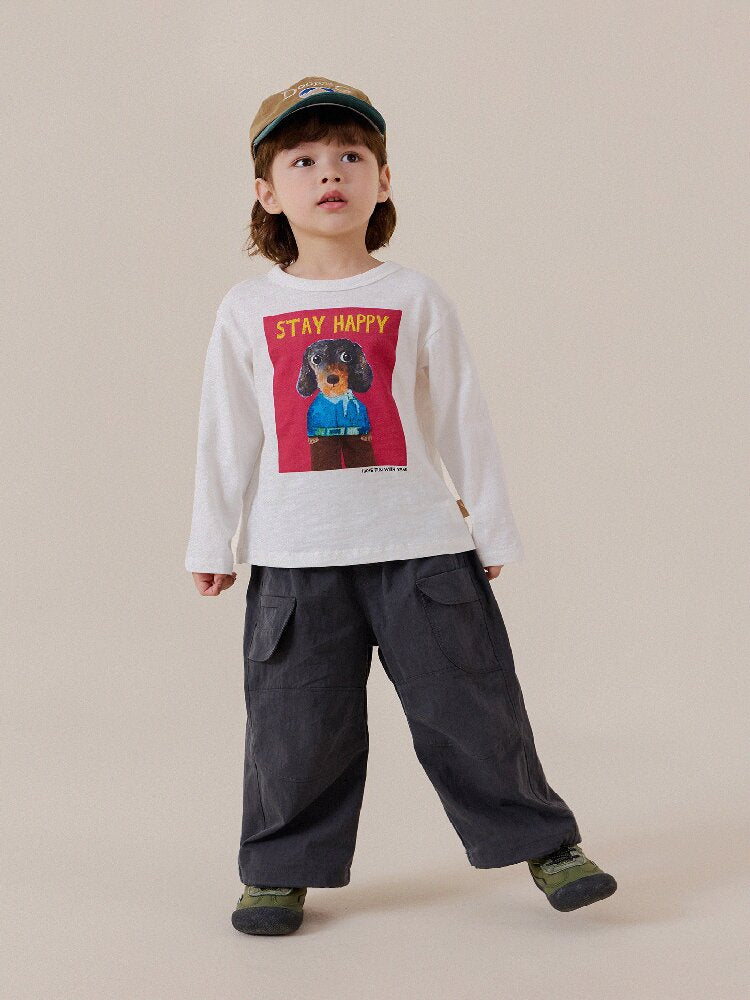 キッズ ジュニア プリント 長袖Tシャツ【mh0014255】