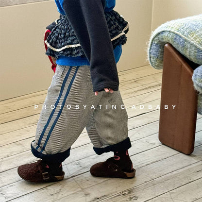 -デニムロングパンツ 裏キルティング 中綿入り ジーンズ 長ズボン【mh0011403】 - mamahalo shop - ロングパンツ・スウェットパンツ -  べビー服 - 子供服 - 男の子 - 女の子