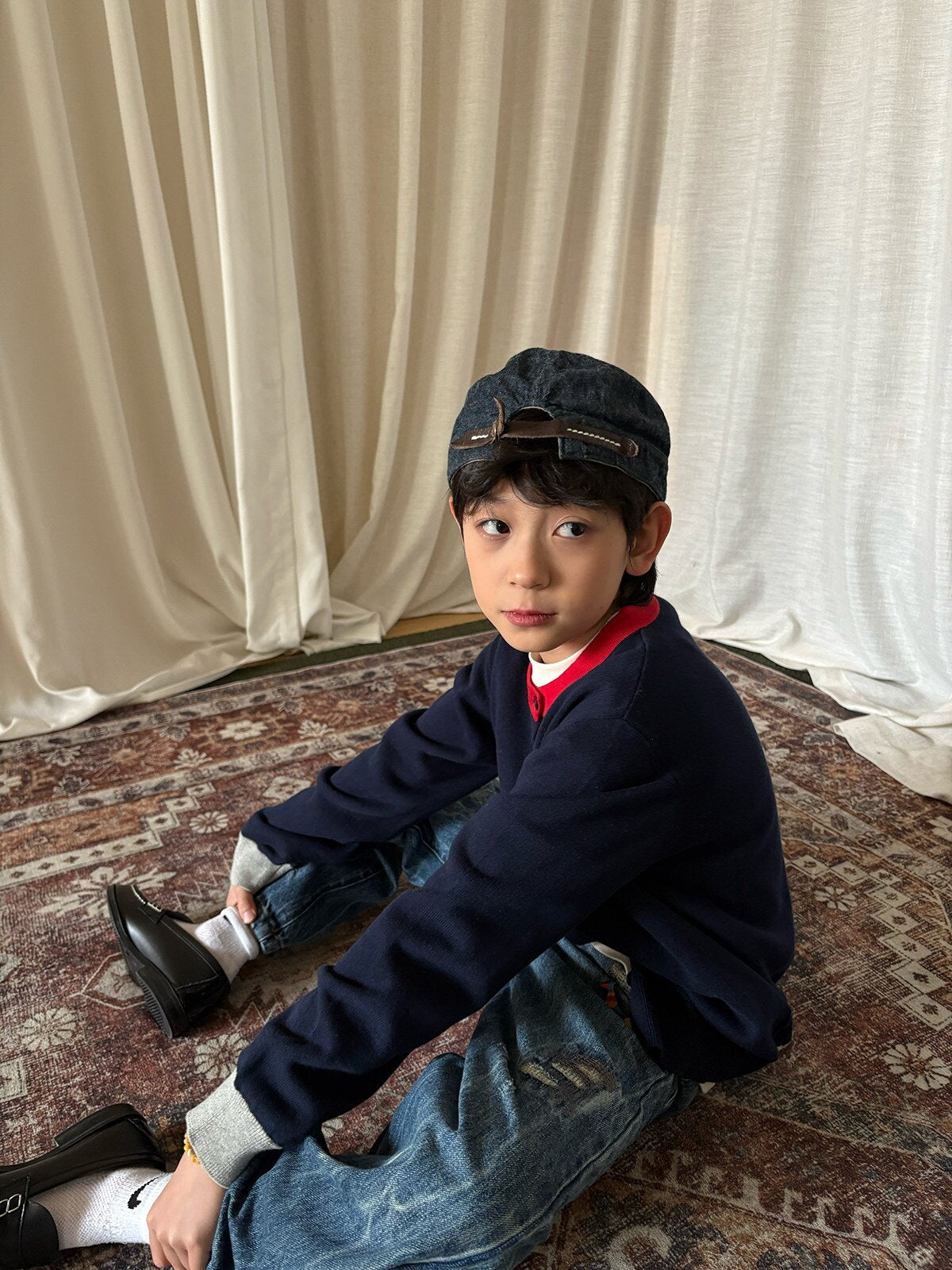 yummy&rocky | Organic Cotton Embroidery Cardigan 刺繍オーガニックコットンカーディガン【mh0020105】