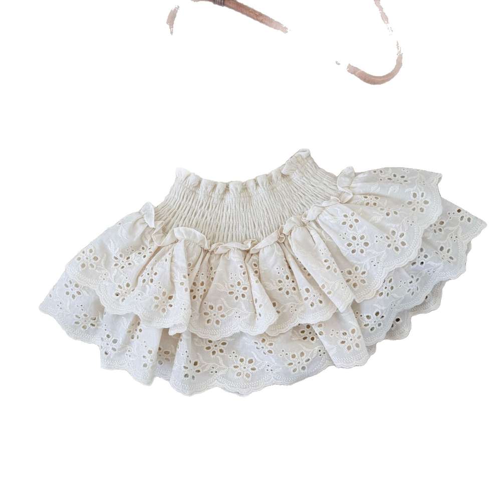 フリルブルマパンツ レース シャーリング ショートパンツ【mh0011513】