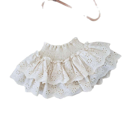 フリルブルマパンツ レース シャーリング ショートパンツ【mh0011513】