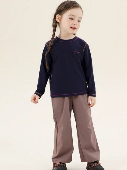 -切り替えステッチ長袖Tシャツ【mh0011300】 - mamahalo shop - 長袖Tシャツ -  べビー服 - 子供服 - 男の子 - 女の子