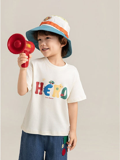 Graphic Explorer Hero Tシャツ デニムショートパンツ セットアップ【mh0012730】