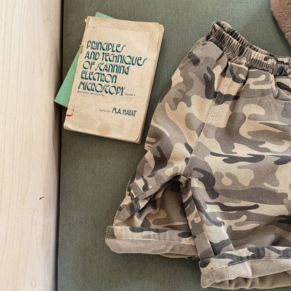 -カモフラ柄ロングパンツ 裏起毛 長ズボン カジュアルパンツ【mh0011414】 - mamahalo shop - ロングパンツ・スウェットパンツ -  べビー服 - 子供服 - 男の子 - 女の子