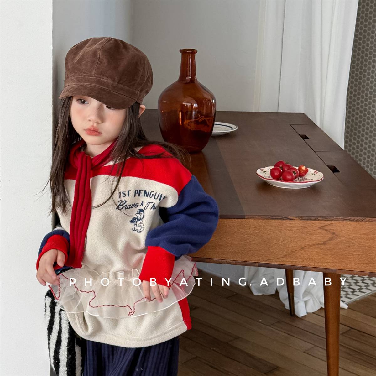 -長袖スウェット プルオーバー フリース素材 カジュアルトップス【mh0011401】 - mamahalo shop - トレーナー・フーディ -  べビー服 - 子供服 - 男の子 - 女の子